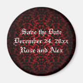 Elegante Gotische save de datum bruiloft magneet (Voorkant)