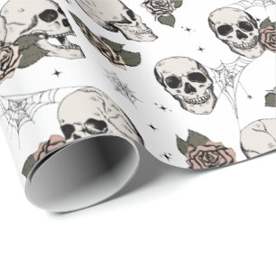 Elegante gotische schedels Halloween Dia de los Mu Cadeaupapier
