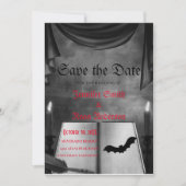 Elegante gotische trouwkaart save the date uitnodi kaart (Voorkant)