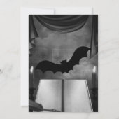 Elegante gotische trouwkaart save the date uitnodi kaart (Achterkant)