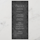 Elegante Gotische Trouwmenu Menu (Voorkant)