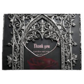 Elegante Gotische Trouwroos Frame Groot Cadeauzakje (Voorkant)