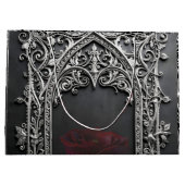 Elegante Gotische Trouwroos Frame Groot Cadeauzakje (Achterkant)