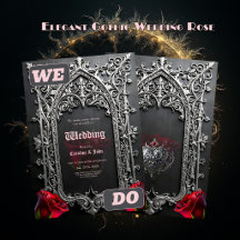 Elegante Gotische Trouwroos Frame 