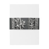 Elegante Gotische Trouwroos Frame Uitnodigingen Wikkel (Achterkant Voorbeeld)