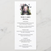 Elegante Gotische Tuinbank Menu (Voorkant)