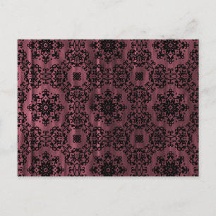 Elegante gotische Victoriaans grunge mandala mauve Briefkaart