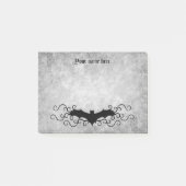 Elegante gotische vleermuis kan donkerder afdrukke post-it® notes (Voorkant)