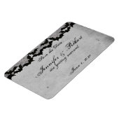 Elegante Gotische Vleermuis Kant Posh Bruiloft Sav Magneet (Linkerzijde)