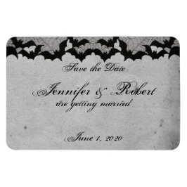Elegante Gotische Vleermuis Kant Posh Bruiloft Sav Magneet