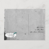 Elegante Gotische Vleermuis Kant Posh RSVP Briefka Uitnodiging Briefkaart (Achterkant)