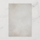 Elegante Gotische Waterverf Bloemen bruiloft Detai Informatiekaartje (Achterkant)