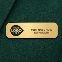 Elegante Goud Aangepast Uw Logo Hier Werknemer 