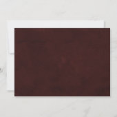 Elegante goud bordeauxrood eenvoudige typografie t save the date (Achterkant)