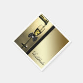 Elegante goud champagne servetten (Hoek)