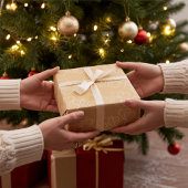 Elegante goud en wit decoratieve hart charmes inpakpapier vel