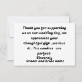 Elegante goud en zwart   bedankkaart (Achterkant)