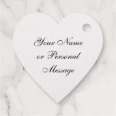 Elegante Goud Folie Aangepaste Bericht Bedankjes Labels (Achterkant)