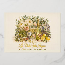 Elegante Goud Folie La Dolce Vita Italiaanse Trouw