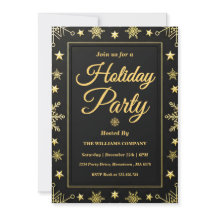 Elegante Goud Folie Zakelijke Feestdagen