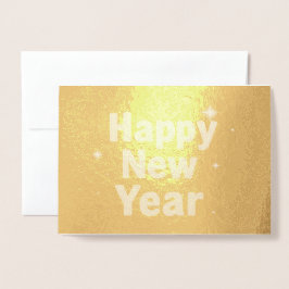 Elegante goud geborduurde typografie Klasse Feest Folie Kaarten