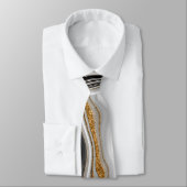 Elegante goud glinsterende witte zwarte marmer stropdas (Gebonden)