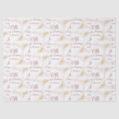 Elegante Goud Glitter 80ste Verjaardag Tissuepapier (Voorkant)