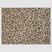 Elegante Goud Glitter Zwarte Luipaardprint Tissuepapier (Voorkant)