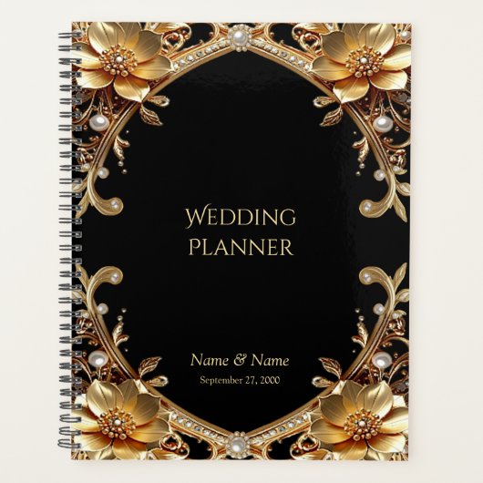 Elegante goud kader planner (Voorkant)