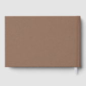 Elegante, goud-koper-zilver-Folie-bruiloft Gastenboek (Achterkant)