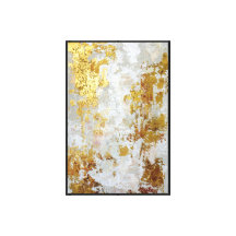 Elegante goud & neutrale abstracte wandkunst