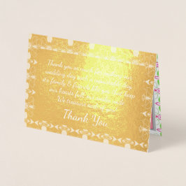 Elegante Goud Ontwerper Folie Kaarten