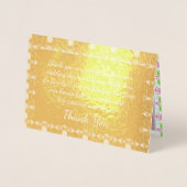 Elegante Goud Ontwerper Folie Kaarten (Voorkant)