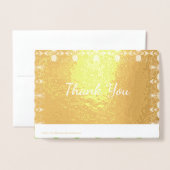 Elegante Goud Ontwerper Folie Kaarten (Met envelop)