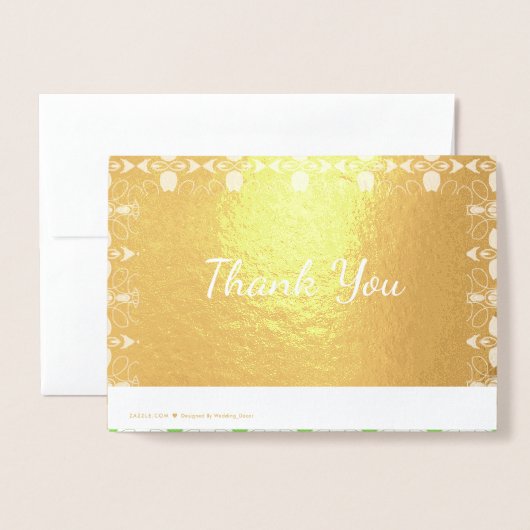 Elegante Goud Ontwerper Folie Kaarten (Met envelop)