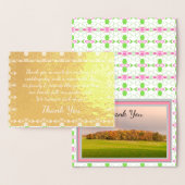 Elegante Goud Ontwerper Folie Kaarten (Display)