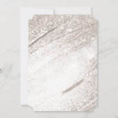 Elegante Goud & Parel Save The Date Kaart (Achterkant)