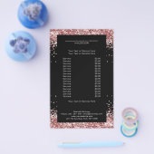 Elegante goud roze flyer aan beide zijden (Enkel)