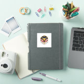 Elegante Goud Stier Marmer & Indigo Graniet Sticker (iPad Cover)
