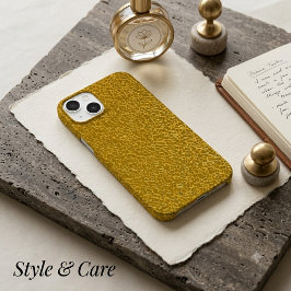 Elegante goud textuur beschermende Case-Mate iPhone 14 hoesje