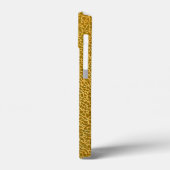 Elegante goud textuur beschermende Case-Mate iPhone case (Achterkant / Links)
