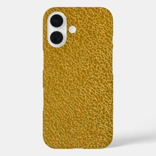 Elegante goud textuur bescherming iPhone 16 hoesje