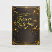 Elegante Goud Valen Feestdagen Kaart (Achterkant)