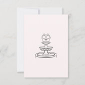 Elegante goud & witte Save the Date kaart (Achterkant)