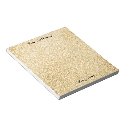 Elegante Goud/Zilver Custom Notes Notitieblok (Schuin)