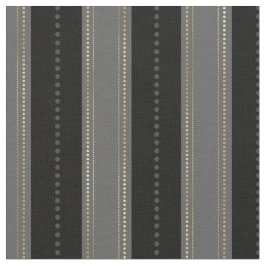 Elegante Goud Zwart Grijs Strepen Stippen Art Deco Stof