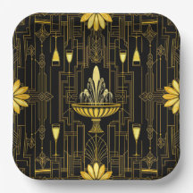 Elegante goud zwarte gatsby
