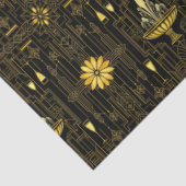 Elegante goud zwarte gatsby tissuepapier (Detail)