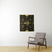 Elegante goud zwarte gatsby wandkleed (In situ)