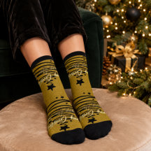 Elegante Goud Zwarte Kerstmis Gelukkig Nieuwjaar